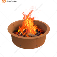 Brasero de jardin carré en acier Corten de 35,4 pouces, noir, personnalisé, autoportant, portable, pour l'extérieur, au design rustique, pour le camping et le chauffage au bois