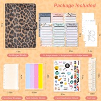 Carnet de budget et de planification A6 créatif motif léopard pour le commerce transfrontalier, 100 feuilles, imprimé, idéal comme cadeau