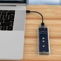 NGFF/SATA Biprotocol SSD Caja de disco duro de estado sólido Caja móvil de disco duro externa Compatible con sistema operativo múltiple