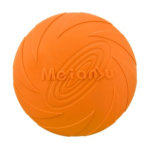 Frisbee pour chien en caoutchouc souple 100g, flottant, résistant aux morsures, jouet interactif pour animaux de compagnie, entraînement de récupération, jeu en plein air - Product Image 3