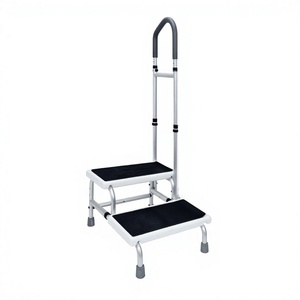 Taburete Multifuncional con Barandilla para Cama, Armario de <span class=keywords><strong>Farmacia</strong></span>, Reposapiés de Una o Dos Escalones, Ajustable en Altura para Personas Mayores - Product Image 2