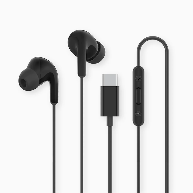 For Xiaomi Type-C Earphones 12.4mm Driver HD Microphone 3-button Wire Control IP54 Dust & Water Resistant Wire Earphone