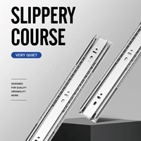 Glissières de tiroir en acier galvanisé à extension complète robustes de 51 mm avec roulement à billes, capacité de charge de 68 kg, gris argenté, modernes, pour extérieur