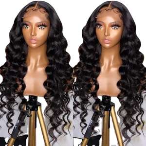 Toptan işlenmemiş insan saçı kapatma peruk vietnamca İŞLENMEMİŞ SAÇ kıvırcık peruk satıcıları, gevşek derin dalga 13X6 hd sırma insan saçı peruk - Product Image 1