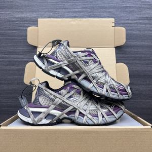 Mocassins de luxe pour homme de haute qualité, motif à carreaux rétro, 3XL, Antonim, bandage, semelle épaisse, tige en maille, léger - Product Image 4