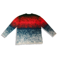 Pulls en mohair tricotés pour hommes avec logo personnalisé OEM/ODM 2026 – Pull col rond vieilli pour hommes