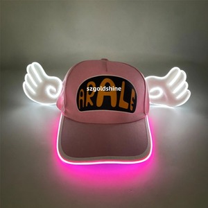 Cappellino da Baseball LED angelo luminoso per bambini e adulti cappello da camionista in Mesh regolabile con ali <span class=keywords><strong>Arale</strong></span> cappello di natale di Halloween - Product Image 1