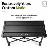 Table pliante en alliage d'aluminium pour le camping et les pique-niques en plein air, table enroulable réglable