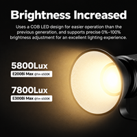 Lampe vidéo LED COB bicolore Pro 2700K-6500K, monture Bowens, télécommande APP, CRI95 + pour Godox SL300IIBi amaran 300X Nanlite FS-300B