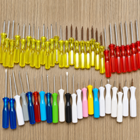Tournevis magnétique coloré 110 mm, à fente et cruciforme, pointe en acier 45, manche PS, en acier au carbone, outil de réparation manuel personnalisé