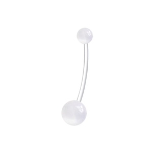 CRYSPURE 14G <span class=keywords><strong>Piercing</strong></span> <span class=keywords><strong>de</strong></span> <span class=keywords><strong>nombril</strong></span> <span class=keywords><strong>de</strong></span> <span class=keywords><strong>grossesse</strong></span> en acrylique, barre longue flexible, avec zircon motif cœur, bijou corporel, vente en gros - Product Image 5