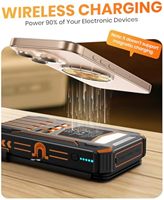 Nouveautés innovantes : Chargeur solaire portable 20000 mAh, banques d'alimentation à charge rapide, étanche, sans fil, avec logo OEM, Micro USB