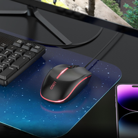 Ratón para Juegos con Cable USB M10 Personalizado, con Retroiluminación LED RGB, Diseño Ergonómico, Sensor Óptico Impermeable para PC/Laptop