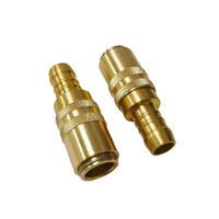 Conector de Manguera de Latón Recto de Liberación Rápida Tipo Alemán para Refrigerante, Accesorios de Tubería de Fábrica