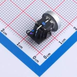 K6-6277D-03A Push Button Switch Through hole Component (THT) Switch ( With Indicator Light: Blue ) - Product Image 2