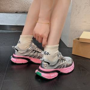 Dropshipping Logo personnalisé Styles de mode 2026 Chaussures décontractées pour femmes Style de marche Baskets épaisses - Product Image 5