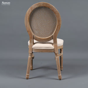 लक्जरी टिकाऊ रबर लकड़ी रतन लौइस आउटडोर रेस्तरां के लिए रेस्तरां बार होटल शादी फार्महाउस फर्नीचर - Product Image 6