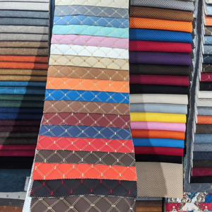 Tela de cuero sintético de PVC transpirable resistente a los arañazos para fundas de <span class=keywords><strong>asiento</strong></span> de <span class=keywords><strong>coche</strong></span> para niñas - Product Image 1