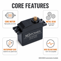 Servomoteur numérique 15 kg étanche à engrenages métalliques, servo standard haute vitesse 7,2 V pour voiture RC, avion RC, vente en gros OEM XQ-POWER S3115M