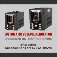 Stabilisateur de tension numérique monophasé 220V 500VA-2000VA fiable avec contrôle par relais SVC et affichage numérique pour la protection des ordinateurs à domicile et au bureau