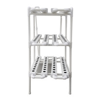 Système hydroponique avec 108 trous Kits de système hydroponique nft Systèmes de culture hydroponiques verticaux PVC 90*50mm canal