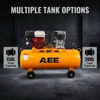Industrial Portable Compresor De Aire 50 100 Litros Gasoline Engine ITALY TYPE 2065 Pump diesel air Compressor Machine