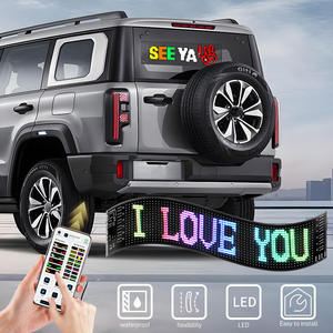 LED Car Soft Screen USB Flexible Advertising Screen APP for Window Glass Demon Eye Display OLIVER Fitment - Product Image 2