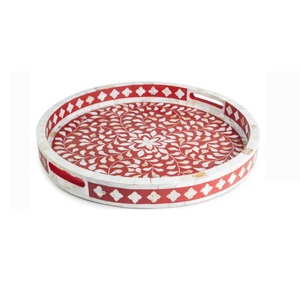 ถาดเสิร์ฟฝังมุกดีไซน์หรูหราสำหรับโต๊ะกาแฟและโต๊ะอาหาร มีจำหน่ายในราคาโรงงาน - Product Image 4