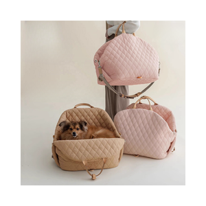 Quilted Pet <strong>Carrier</strong> Bag Multifunctional <strong>Dog</strong> Travel Bed Portable Handbag Car Seat <strong>Carrier</strong> for <strong>Small</strong> <strong>Dogs</strong> Cats - Product Image 1