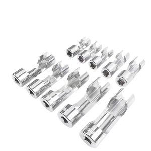 Clé de capteur d'oxygène à fente à manchon de démontage de tuyau d'huile à extrémité ouverte, outil de manchon de capteur d'oxygène de tuyau d'injection de carburant diesel - Product Image 1