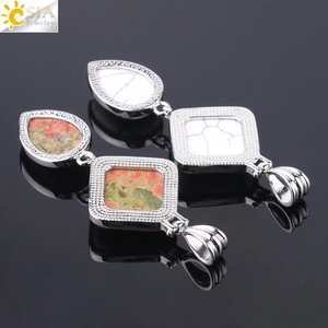 CSJA-Colgante de cuarzo con piedra Natural, colgante de cuarzo con energía escalar, fabricación de joyas, F814, venta al por mayor - Product Image 4