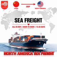 Transitaire maritime transfrontalier Chine-USA-Canada-Mexique, service porte-à-porte DDP LCL FCL, fret maritime