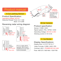 Caméra de recul OEM 170° grand angle HD vision nocturne, mini caméra de voiture, kit caméra de recul