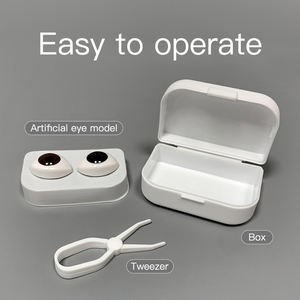 Modelo de Olho Artificial Estojo de Exibição Multifuncional para Lentes de Contato Caixa de Exibição para Lentes de Contato com Pinça - Product Image 4