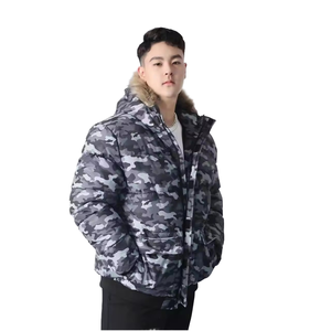 Chaqueta de Algodón con Capucha de Camuflaje Estilo Americano, Nueva Colección Invierno 2027, Chaqueta Corta Informal para Hombre, Ropa de Trabajo, Estilo Casual a la Moda - Product Image 1