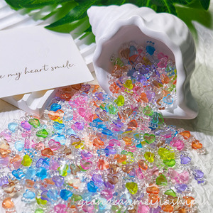 Adornos de Resina Transparentes con Forma de Corazón y Alas, Multiusos, para Decoración DIY de Uñas, Pegamento en Crema, Fundas de Teléfono, Pinzas para el Cabello y Accesorios para el Cabello - Product Image 2