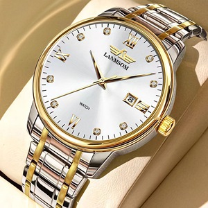 Wristwatch with water resistance, <b>large</b> dial, new <b>calendar</b>, fashionable, waterproof, men's style - Product Image 3