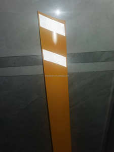 Advertencia de tráfico Reflectante PVC Flexible Amarillo Delineador Poste/Marcadores de pavimento Postes Carretera Bolardo - Product Image 2