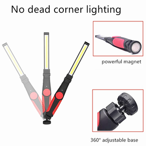 Lampe de travail LED portable 5W 300 lumens avec base magnétique et crochet pour réparation automobile - Product Image 2