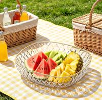 Assiette en PP artisanale de luxe et de haute qualité, idéale pour les cuisines haut de gamme, parfaite pour les collations fraîches, les salades et les fruits.