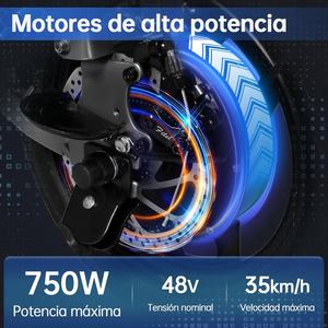Vélo électrique pliable pour adultes HONEYWHALE S6 Pro-S, moteur 750W max, vitesse max 35 km/h, autonomie 50 km, déverrouillage intelligent NFC, entrepôt Mexique - Product Image 4