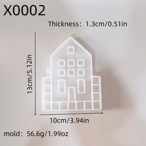 Molde de silicona de barra rectangular pequeño personalizado respetuoso con el medio ambiente molde de yeso de fácil uso X0002 para accesorios para hornear herramientas para pasteles puntiagudas - Product Image 3