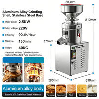 Machine commerciale entièrement automatique pour la fabrication de beurre de noix, de pâte d'arachide, de pâte de sésame et de tahini, broyeur et moulin colloïdal