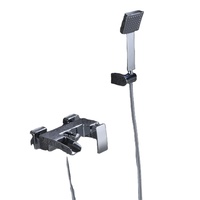 Chrome plaqué salle de bain mural cascade baignoire robinet de douche salle de bain en acier inoxydable 304 ensemble de douche