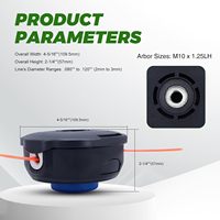 Tête de coupe Premium T25 pour fil rond, manuelle, 120/240V, pour modèles DIY
