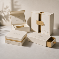 Caja de Embalaje Magnética de Lujo Personalizada para Pelucas, Caja Rígida de Cartón con Forro de Seda Satinado, Caja Rígida Premium para Pelucas de Cabello Humano