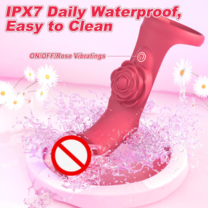 Nuevo Vibrador de Clítoris con Forma de Rosa, Estimulador de Punto G, Masajeador con Cubierta para Dedos, Vibrador Eléctrico de Clítoris, Juguetes Sexuales para Mujeres, Silencioso - Product Image 4