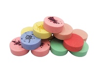 Bombes de bain effervescentes artisanales aux fleurs séchées biologiques et naturelles, colorées, pour la relaxation, diffuseur de vapeur pour douche, pour spa à domicile
