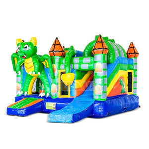 Château gonflable Combo <span class=keywords><strong>Dragon</strong></span> Jumper avec toboggan pour parc d'attractions - Product Image 1