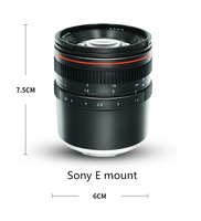 Objectif à focale fixe manuel 50 mm F1.4 pour appareil photo plein format, taille de filtre 55 mm, aluminium noir et verre optique, objectif portrait pour reflex numérique